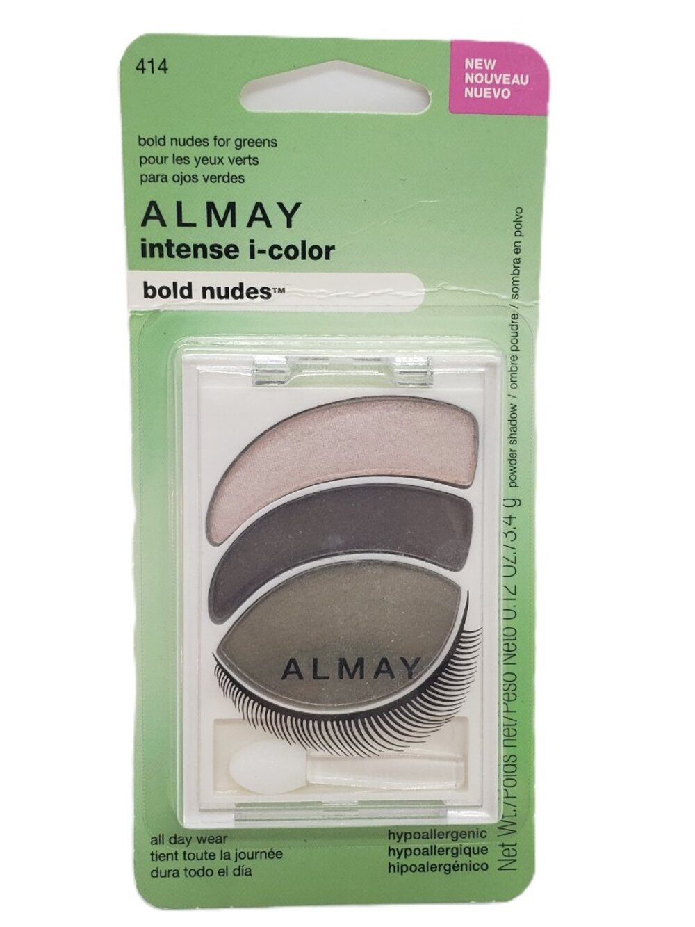 Almay Intense i-color Satin-i Kit Eye Trousse Shadows Trio for Green Eyes # 414